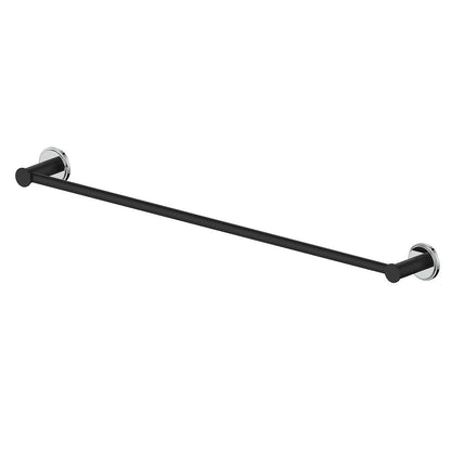 Vogt Zehn 24" Single Towel Bar - Chrome / Matte Black (BA.0409.CB)