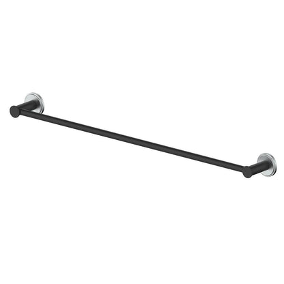 Vogt Zehn 24" Single Towel Bar - Stainless Steel / Matte Black (BA.0409.SB)