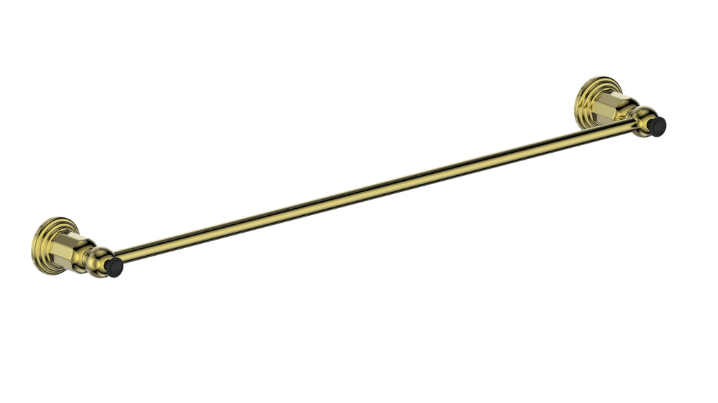 Vogt Carinthia 24" Towel Bar in Brushed Gold & Matte Black – BA.0410.BGB