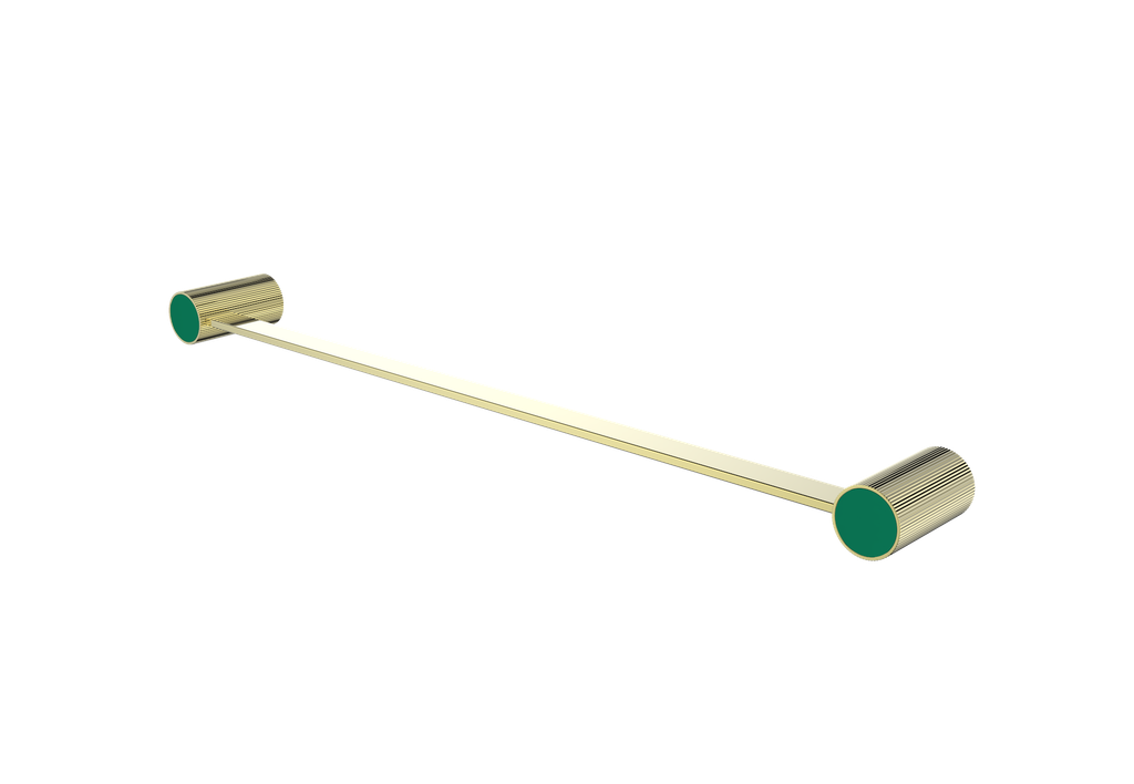 Brushed Gold / Emerald Green