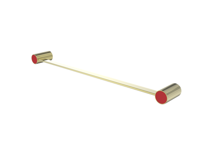 Brushed Gold / Tango Red