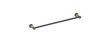 Vogt Drava 18" Single Towel Bar in Brushed Gold / Matte Black - BA.0608.BGB