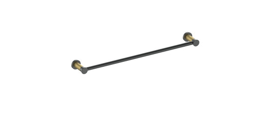 Vogt Drava 18" Single Towel Bar in Brushed Gold / Matte Black - BA.0608.BGB