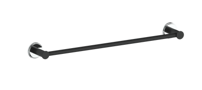 Vogt Zehn 18" Single Towel Bar - Chrome / Matte Black (BA.0609.CB)
