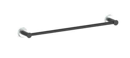 Vogt Zehn 18" Single Towel Bar - Stainless Steel / Matte Black (BA.0609.SB)