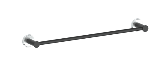 Vogt Zehn 18" Single Towel Bar - Stainless Steel / Matte Black (BA.0609.SB)
