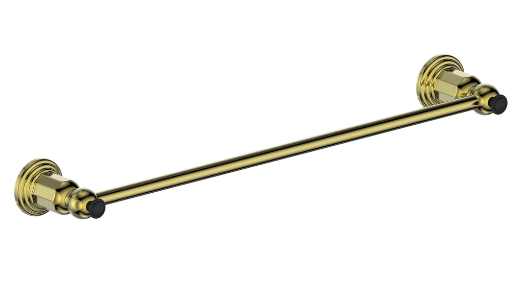 Vogt Carinthia 18" Towel Bar in Brushed Gold & Matte Black – BA.0610.BGB