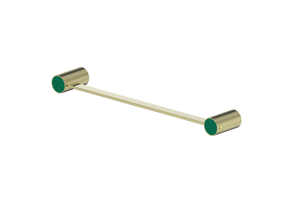 Brushed Gold / Emerald Green