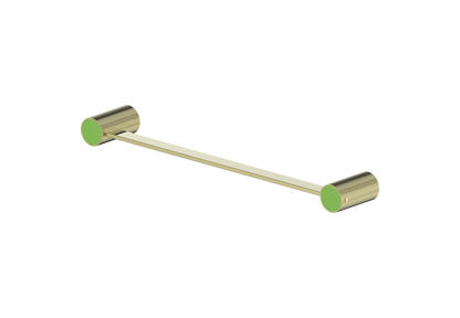 Brushed Gold / Lime Green