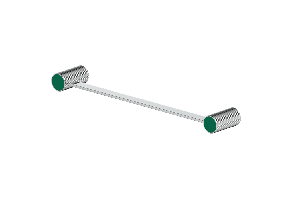 Polished Chrome / Emerald Green