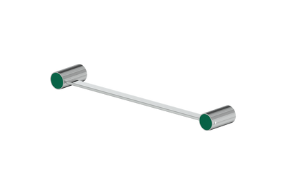 Polished Chrome / Emerald Green