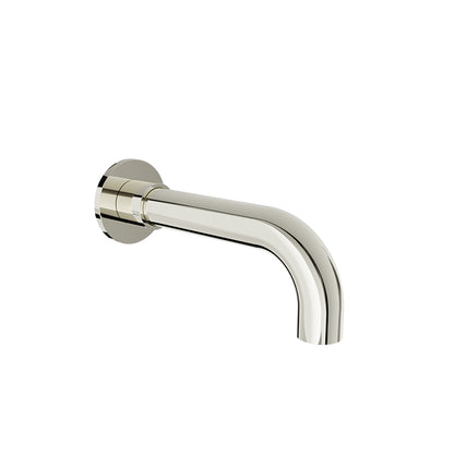 Baril Round Modern Tub Spout Without Diverter - Polished Nickel