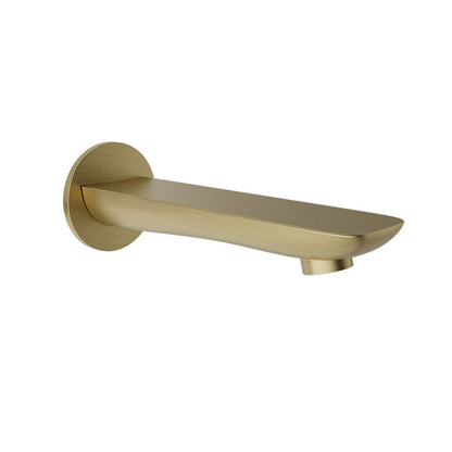 Baril Sens Tub Spout Without Diverter - Satin Brass