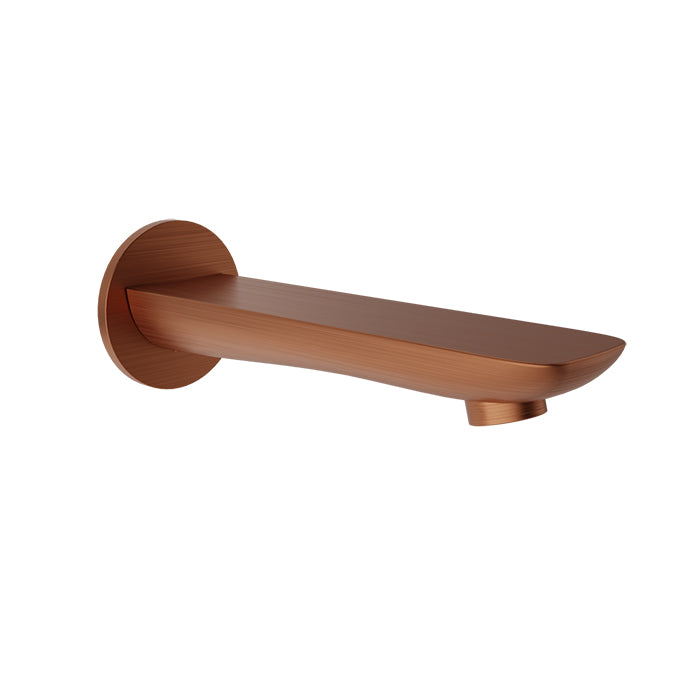 Baril Sens Tub Spout Without Diverter - Satin Copper