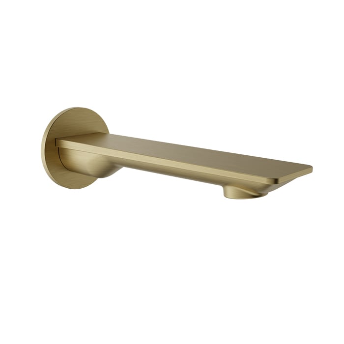 Baril Profile B46 Tub Spout Without Diverter - Satin Brass