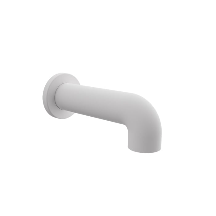 Baril 7" Round Tub Spout Without Diverter - White