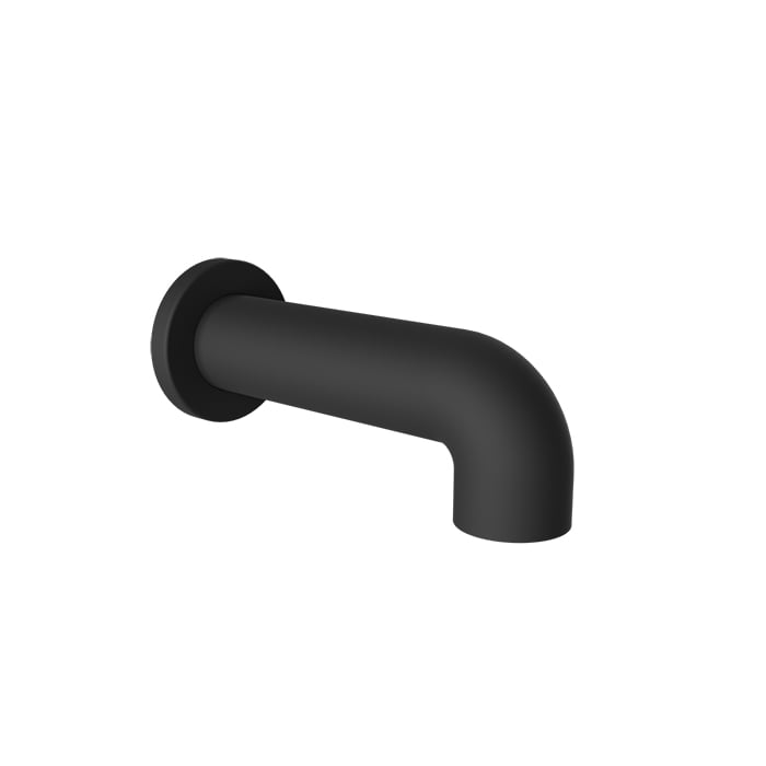 Baril 7" Round Tub Spout Without Diverter - Matte Black