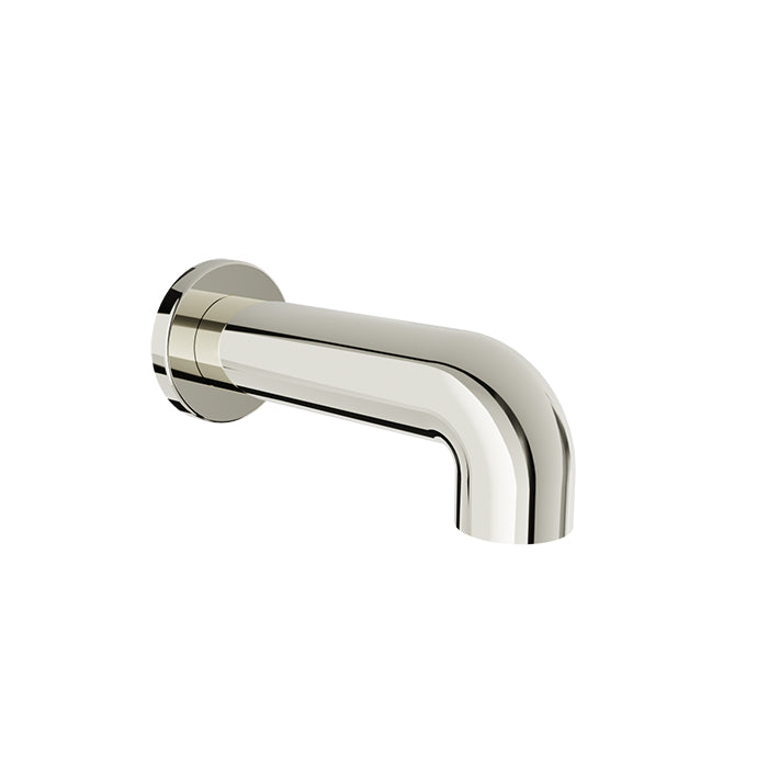 Baril 7" Round Tub Spout Without Diverter - Polished Nickel