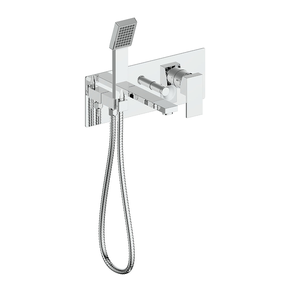 Vogt Kapfenberg Wall Mount Tub Filler BF.KG.2200 in Polished Chrome