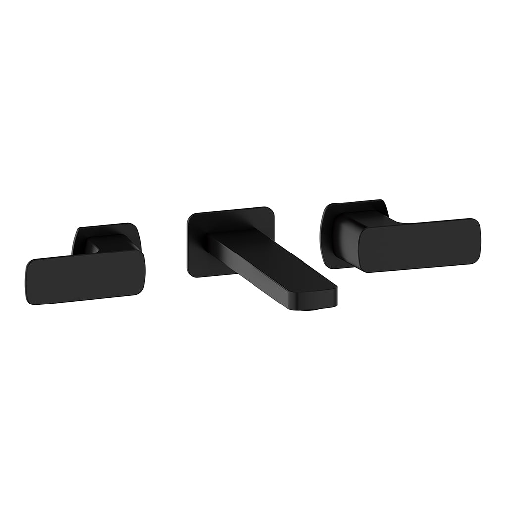 Vogt Niveau 8" Wall Mount Lavatory Faucet in Matte Black - BF.NU.1500.MB