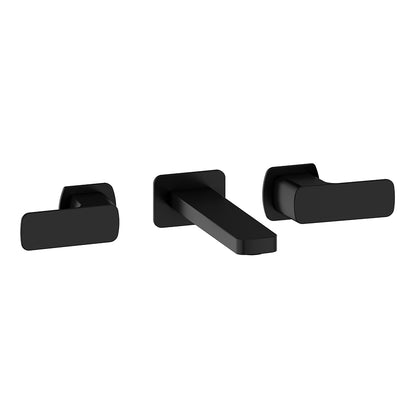 Vogt Niveau 8" Wall Mount Lavatory Faucet in Matte Black - BF.NU.1500.MB
