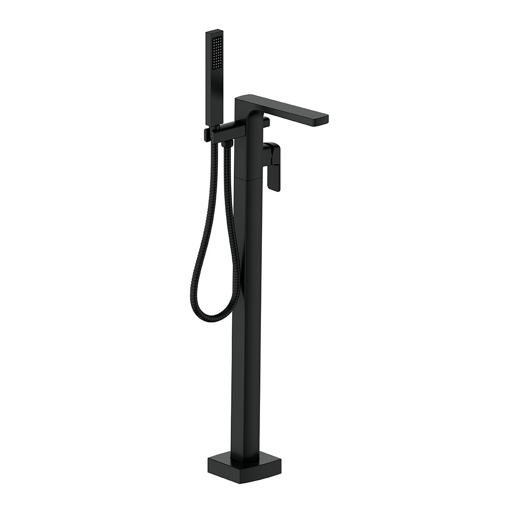 Vogt Niveau Floor Mount Tub Filler in Matte Black - BF.NU.2100.MB