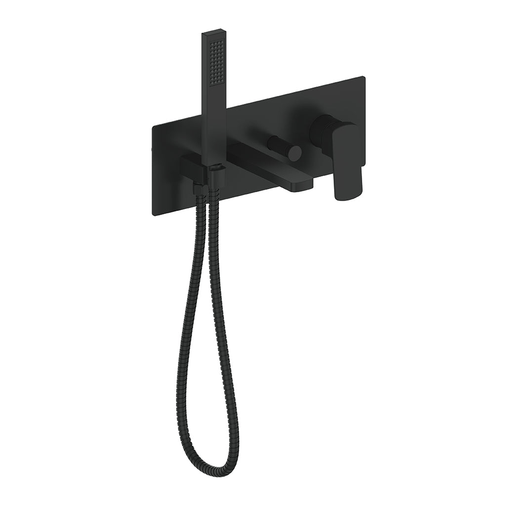 Vogt Niveau Wall Mount Tub Filler in Matte Black - BF.NU.2200.MB