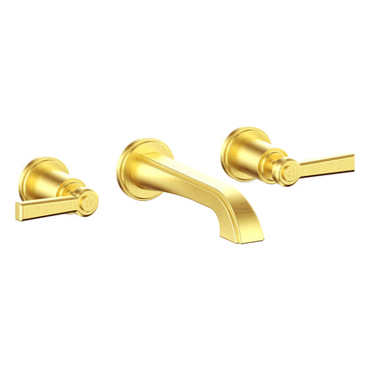 Vogt Zehn Wall Mount Lavatory Faucet in Brushed Gold – BF.Z1.1500.BG