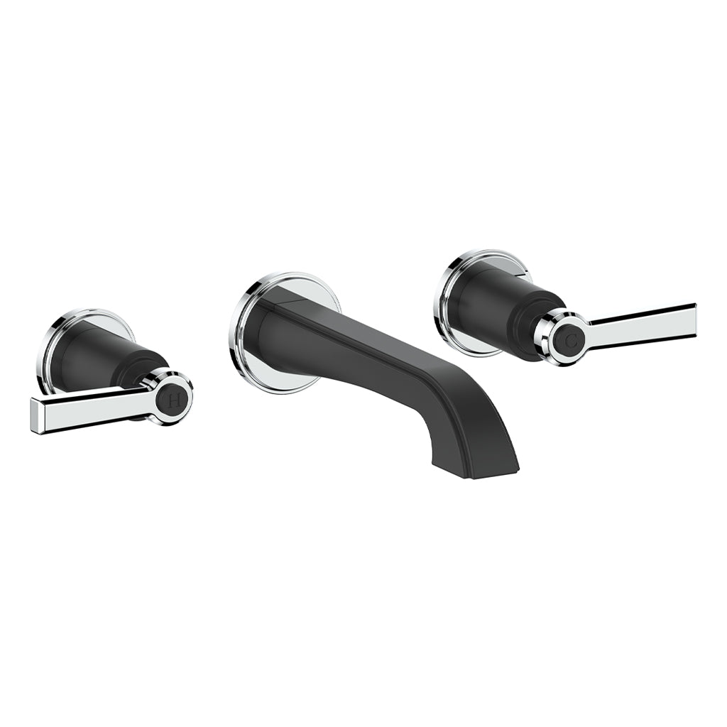 Vogt Zehn Wall Mount Lavatory Faucet in Chrome & Matte Black – BF.Z1.1500.CB