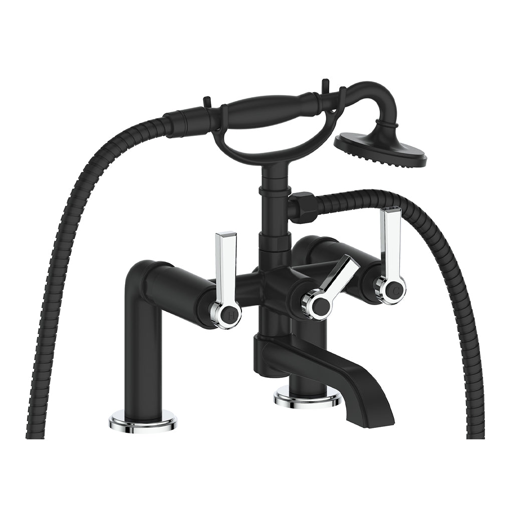 Vogt Zehn Deck Mount Tub Filler in Chrome & Matte Black – BF.Z1.2000.CB