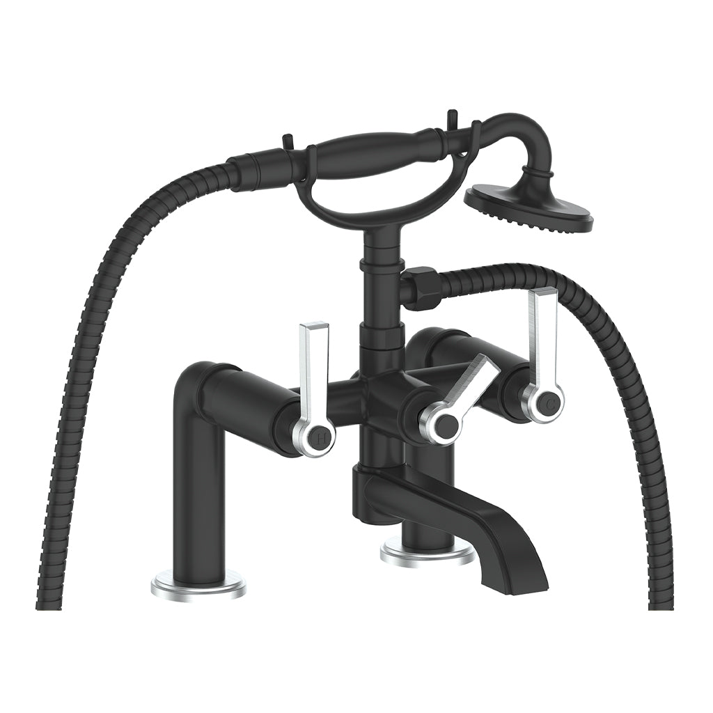 Vogt Zehn Deck Mount Tub Filler in Stainless Steel & Matte Black – BF.Z1.2000.SB