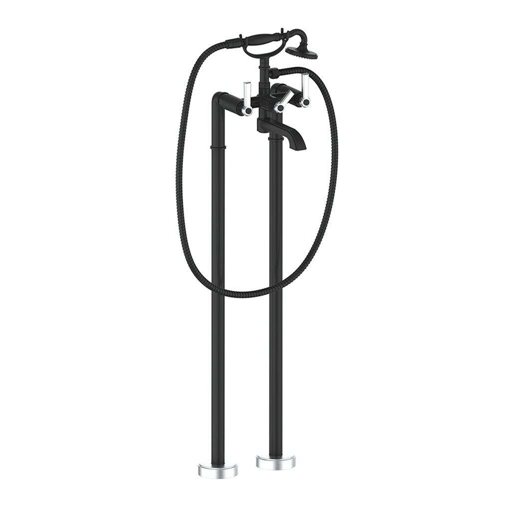 Vogt Zehn Floor Mount Tub Filler in Stainless Steel & Matte Black – BF.Z1.2100.SB
