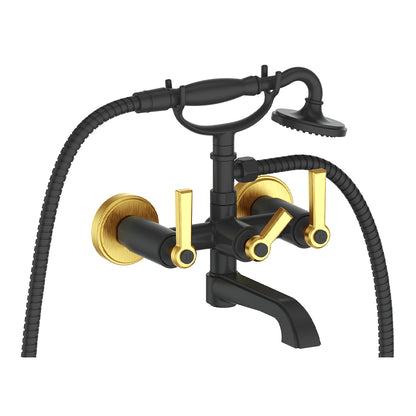 Vogt Zehn Wall Mount Tub Filler in Brushed Gold & Matte Black – BF.Z1.2200.BGB