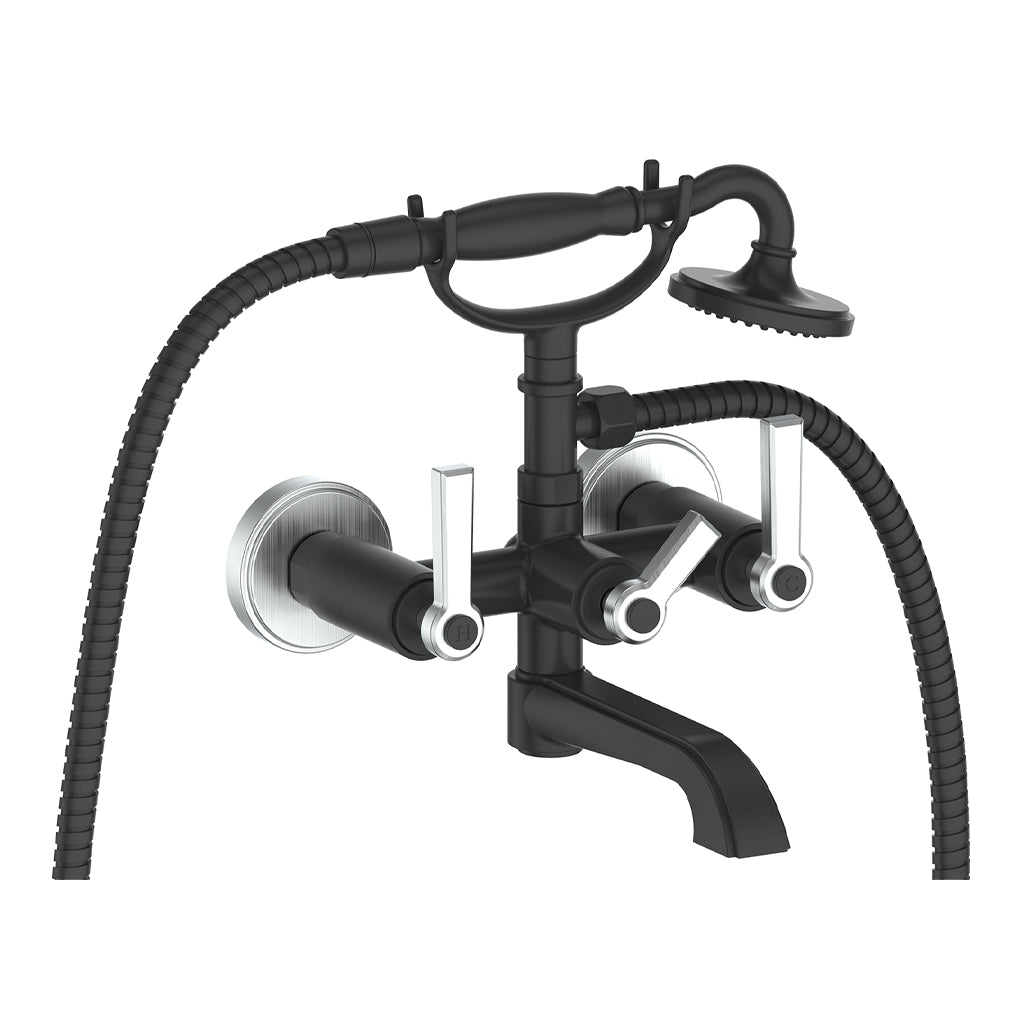 Vogt Zehn Wall Mount Tub Filler in Stainless Steel & Matte Black – BF.Z1.2200.SB
