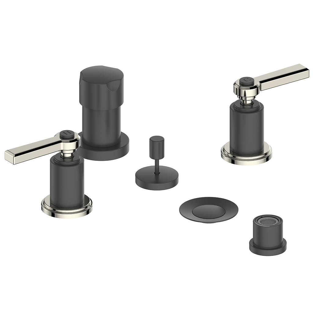 Vogt Zehn Bidet Faucet in Polished Nickel & Matte Black – BF.Z1.3000.PB