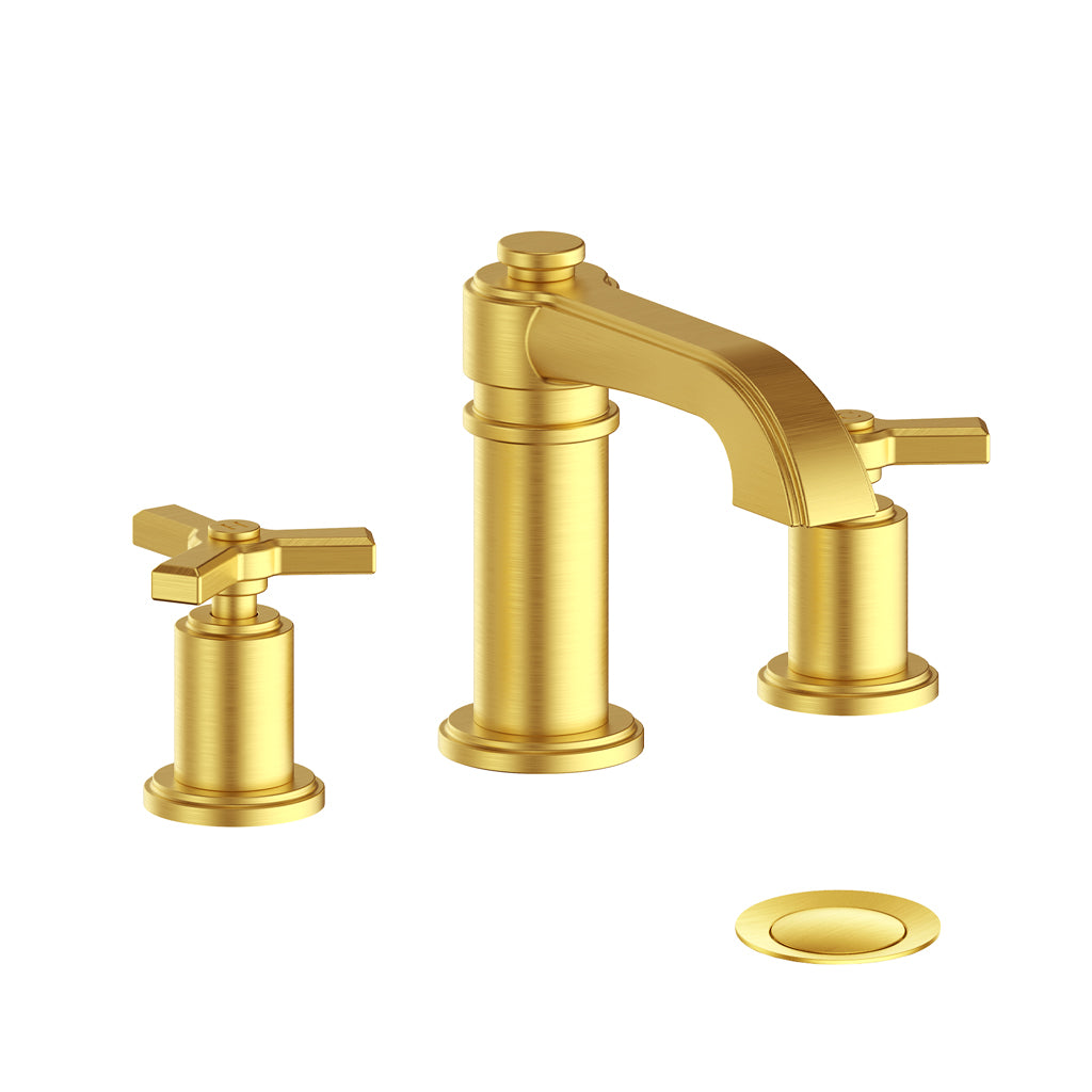 Vogt Zehn 8" Widespread Lavatory Faucet in Brushed Gold – BF.Z3.1301.BG