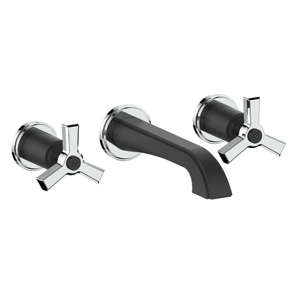 Vogt Zehn Wall Mount Lavatory Faucet in Chrome & Matte Black – BF.Z3.1500.CB