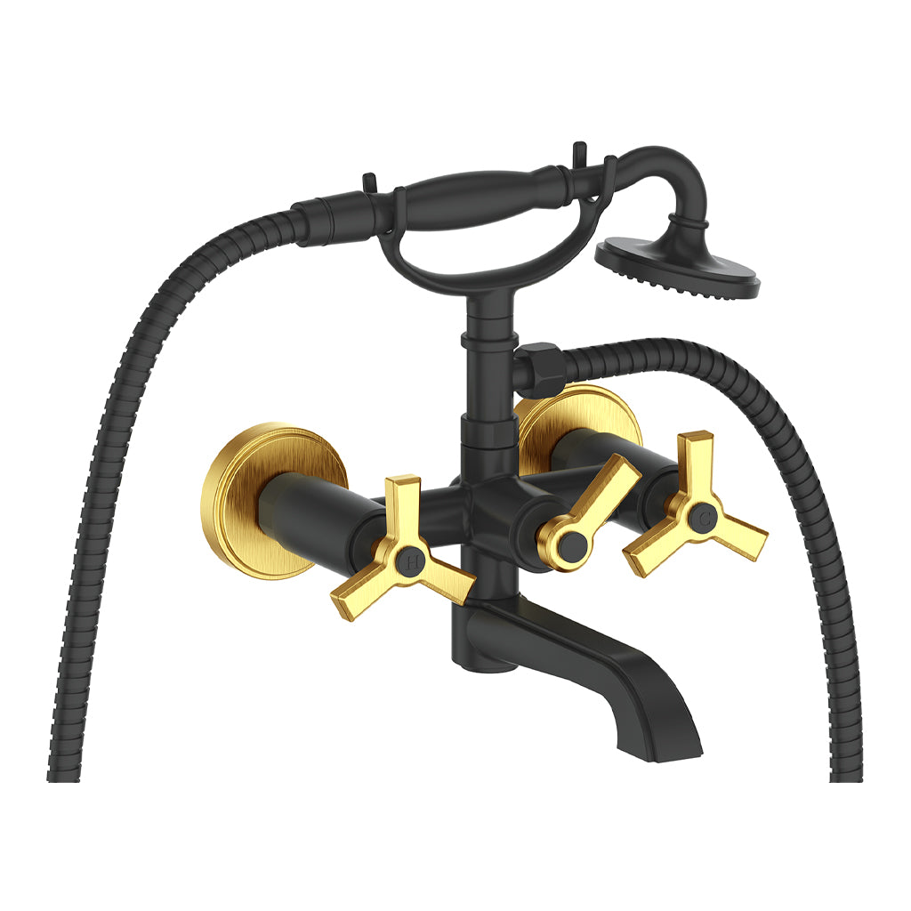 Vogt Zehn Wall Mount Tub Filler in Brushed Gold & Matte Black – BF.Z3.2200.BGB