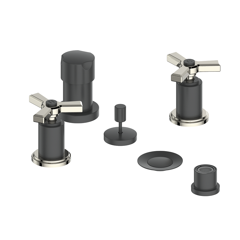 Vogt Zehn Bidet Faucet in Polished Nickel & Matte Black – BF.Z3.3000.PB