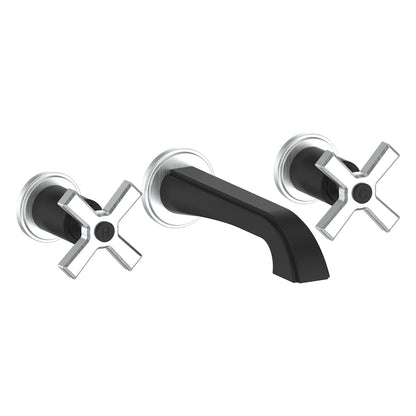 Vogt Zehn Wall Mount Lavatory Faucet in Stainless Steel & Matte Black – BF.Z4.1500.SB