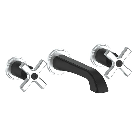 Vogt Zehn Wall Mount Lavatory Faucet in Stainless Steel & Matte Black – BF.Z4.1500.SB