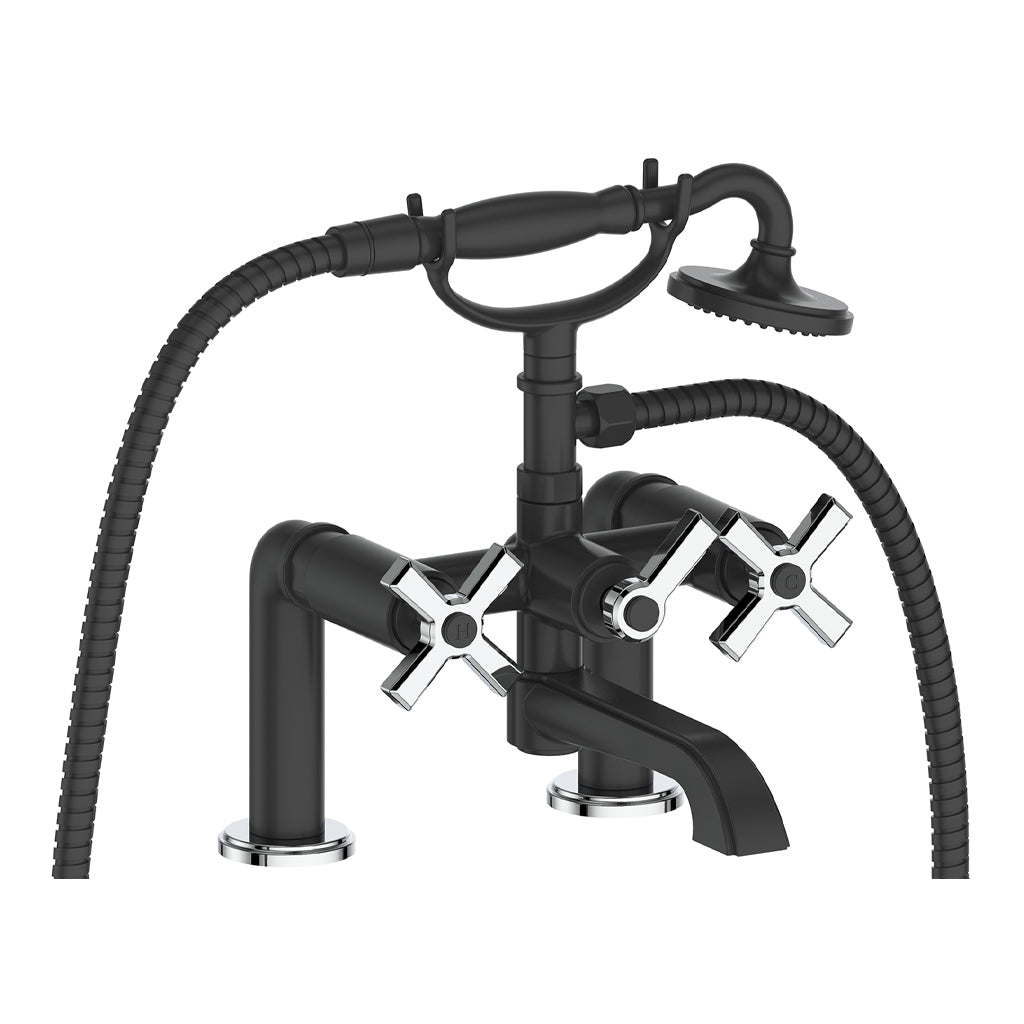 Vogt Zehn Deck Mount Tub Filler in Chrome & Matte Black – BF.Z4.2000.CB