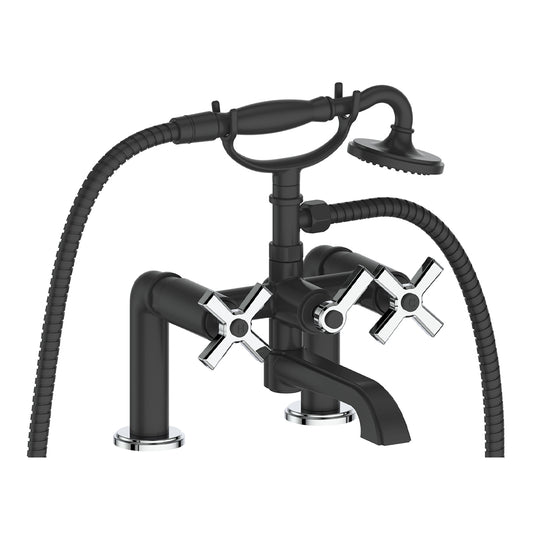 Vogt Zehn Deck Mount Tub Filler in Chrome & Matte Black – BF.Z4.2000.CB