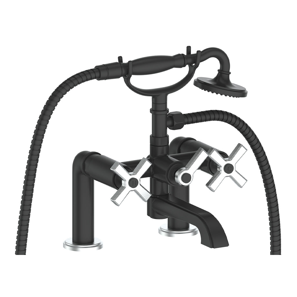 Vogt Zehn Deck Mount Tub Filler in Stainless Steel & Matte Black – BF.Z4.2000.SB