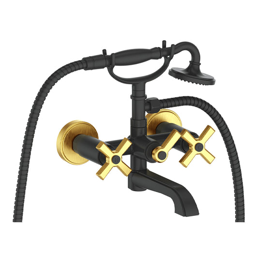 Vogt Zehn Wall Mount Tub Filler in Brushed Gold & Matte Black – BF.Z4.2200.BGB