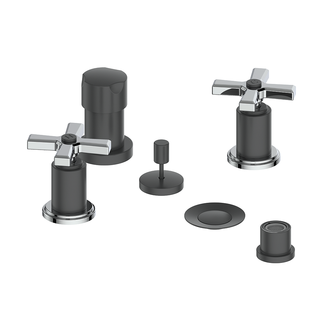 Vogt Zehn Bidet Faucet in Chrome & Matte Black – BF.Z4.3000.CB