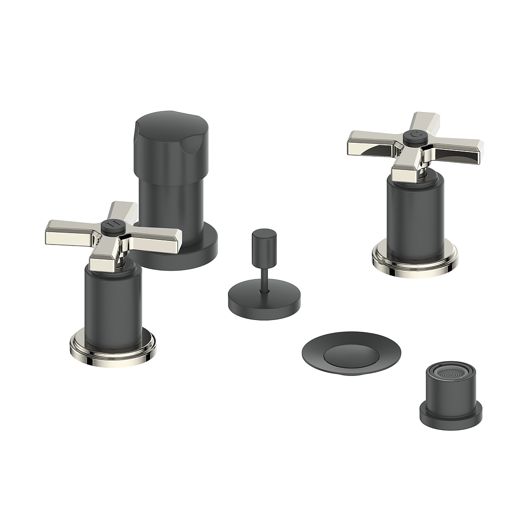 Vogt Zehn Bidet Faucet in Polished Nickel & Matte Black – BF.Z4.3000.PB