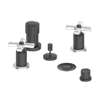 Vogt Zehn Bidet Faucet in Stainless Steel & Matte Black – BF.Z4.3000.SB