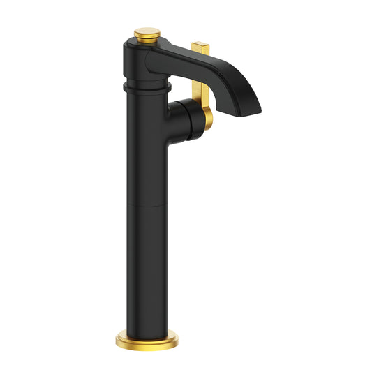 Vogt Zehn Vessel Sink Lavatory Faucet in Brushed Gold & Matte Black – BF.ZN.1100.BGB