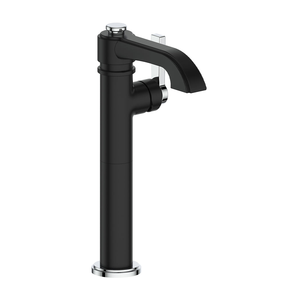Vogt Zehn Vessel Sink Lavatory Faucet in Chrome & Matte Black – BF.ZN.1100.CB